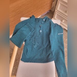 Columbia Teal Fleece Pullover
